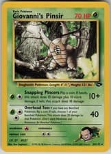 Giovanni's Pinsir 24/132 Rare Gym Challenge Pokemon Moderately Played Unlimited