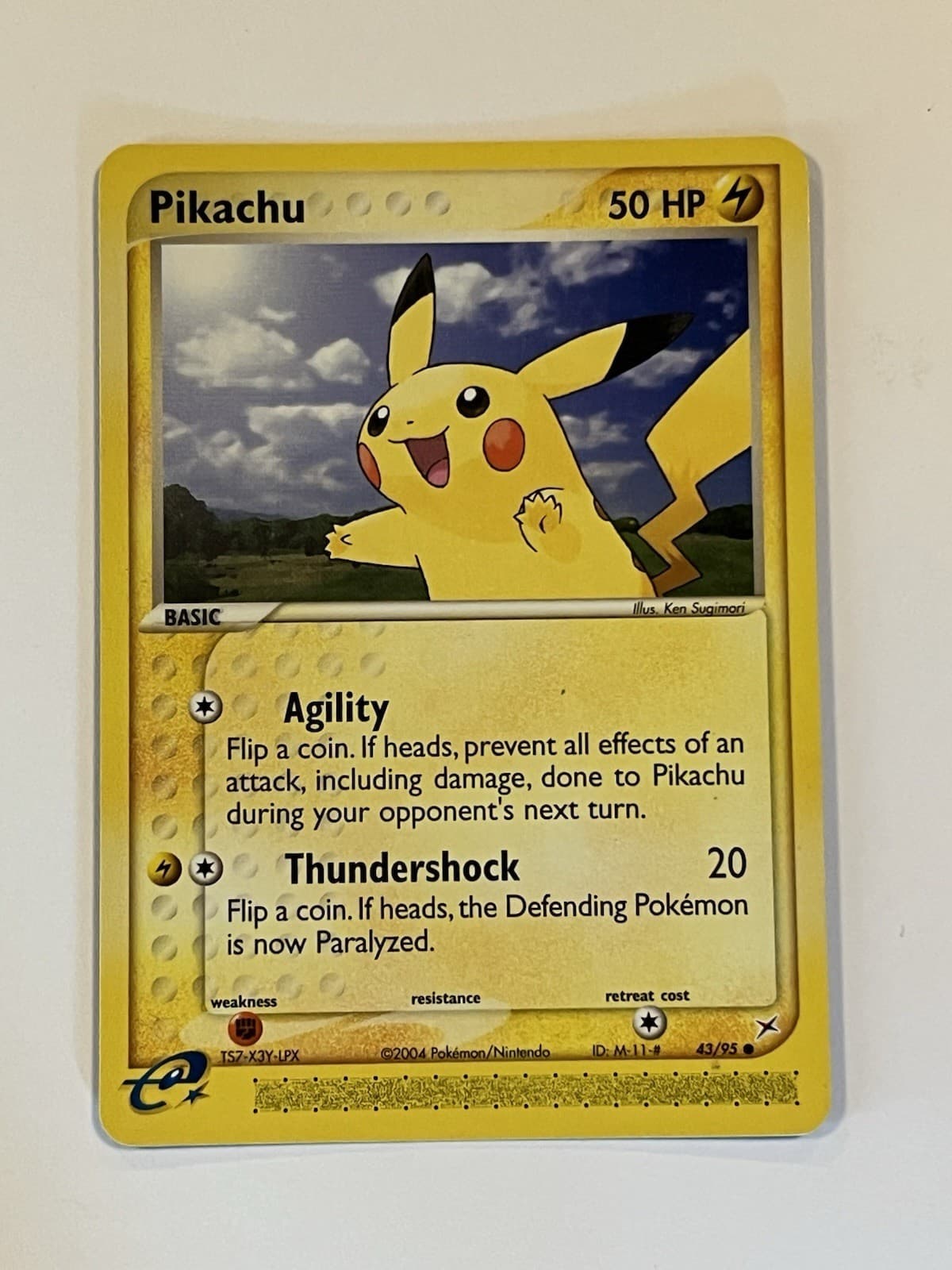 Pokémon Pikachu TCG EX Team Magma vs Team Aqua Card 43/95 Regular Common LP