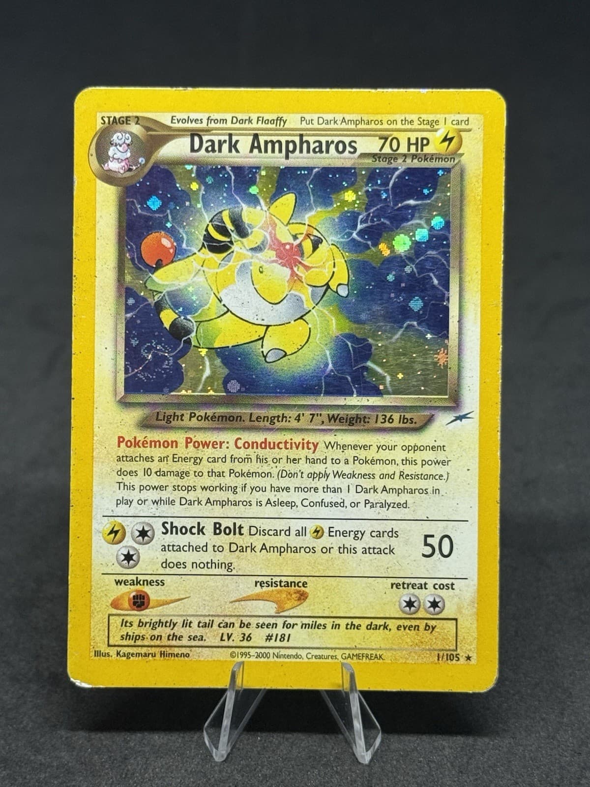 Dark Ampharos 1/105 Neo Destiny Holo