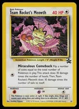 Pokemon Card - Team Rocket's Meowth Wotc Black Star Promo 18 Promo