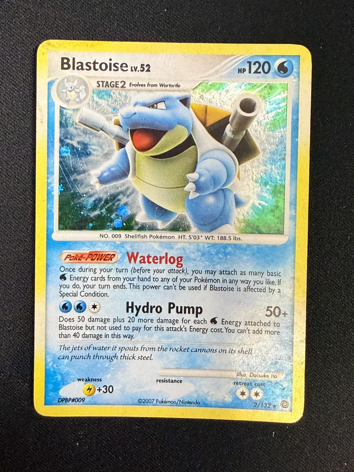 Blastoise - 2/132 - Holo Rare  Secret Wonders (MP) Pokemon