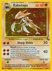 Pokemon Kabutops (9/65) Fossil HP HOLO