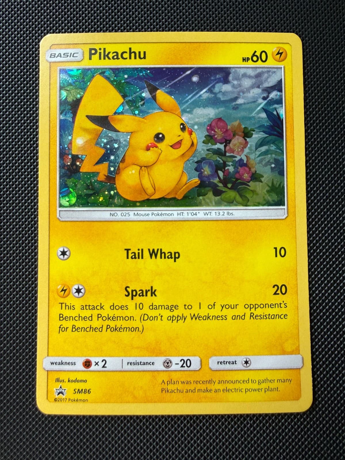 Pokemon TCG: Sun & Moon Black Star Promo - Pikachu SM86