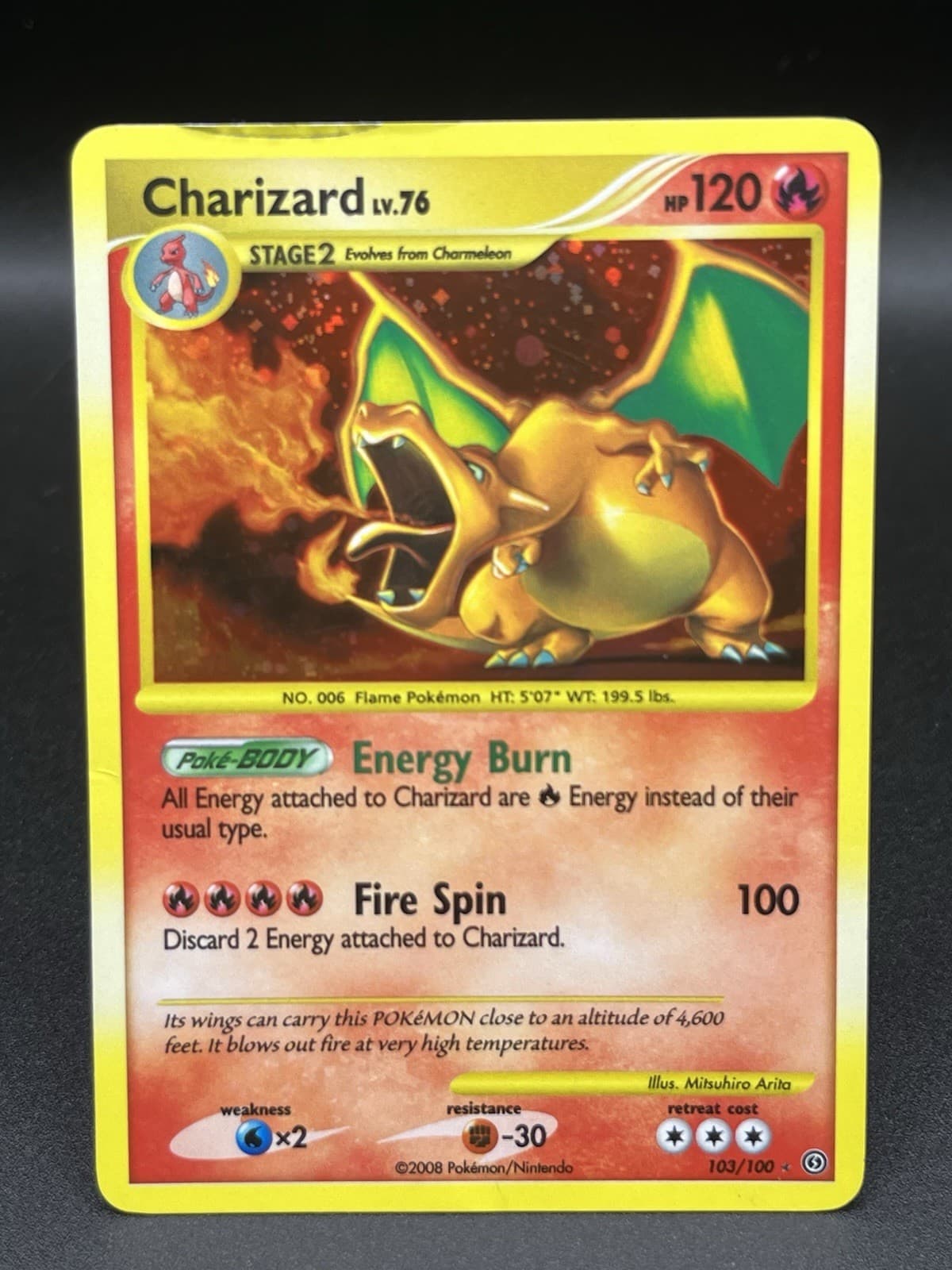 2009 Pokemon Diamond & Pearl Stormfront Charizard Holo #103