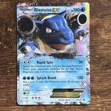 Pokemon Card Blastoise EX XY30 Black Star Promo Half Art Ultra Rare Light Play