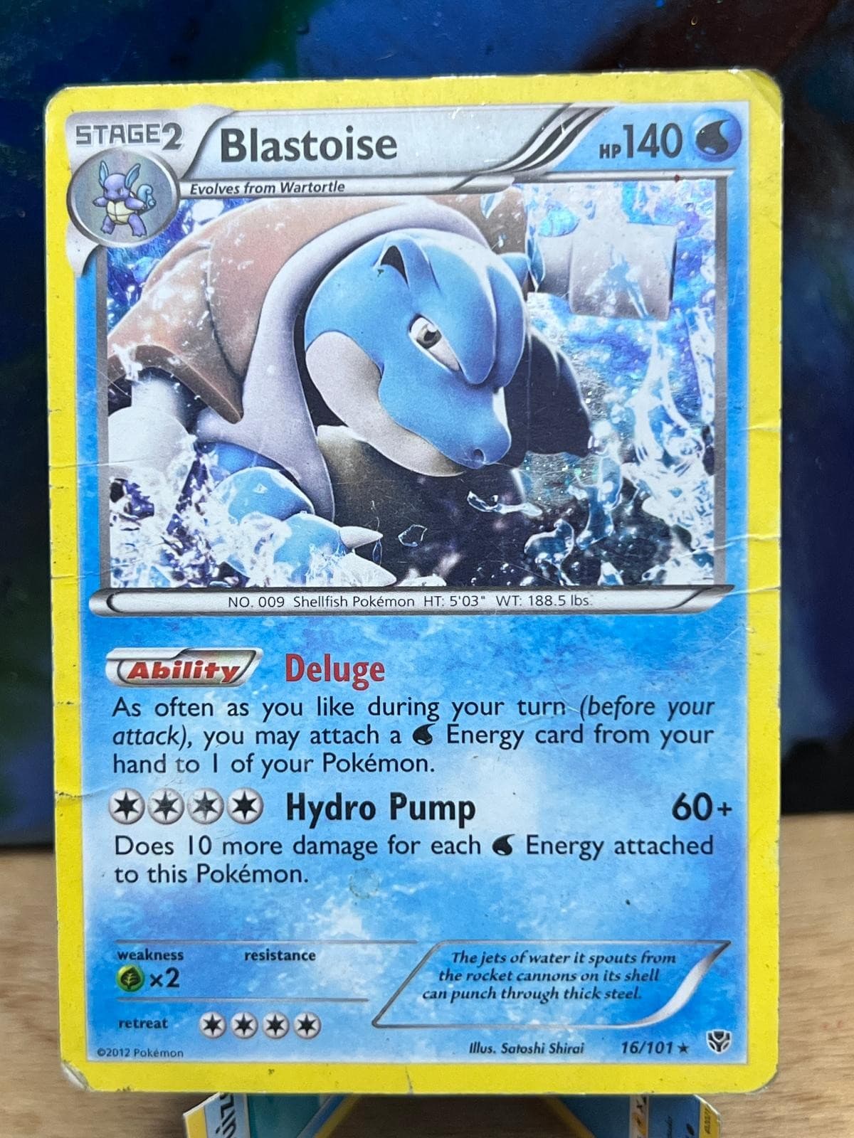 Plasma Blast Blastoise 16/101 Holo Rare Pokemon DMG