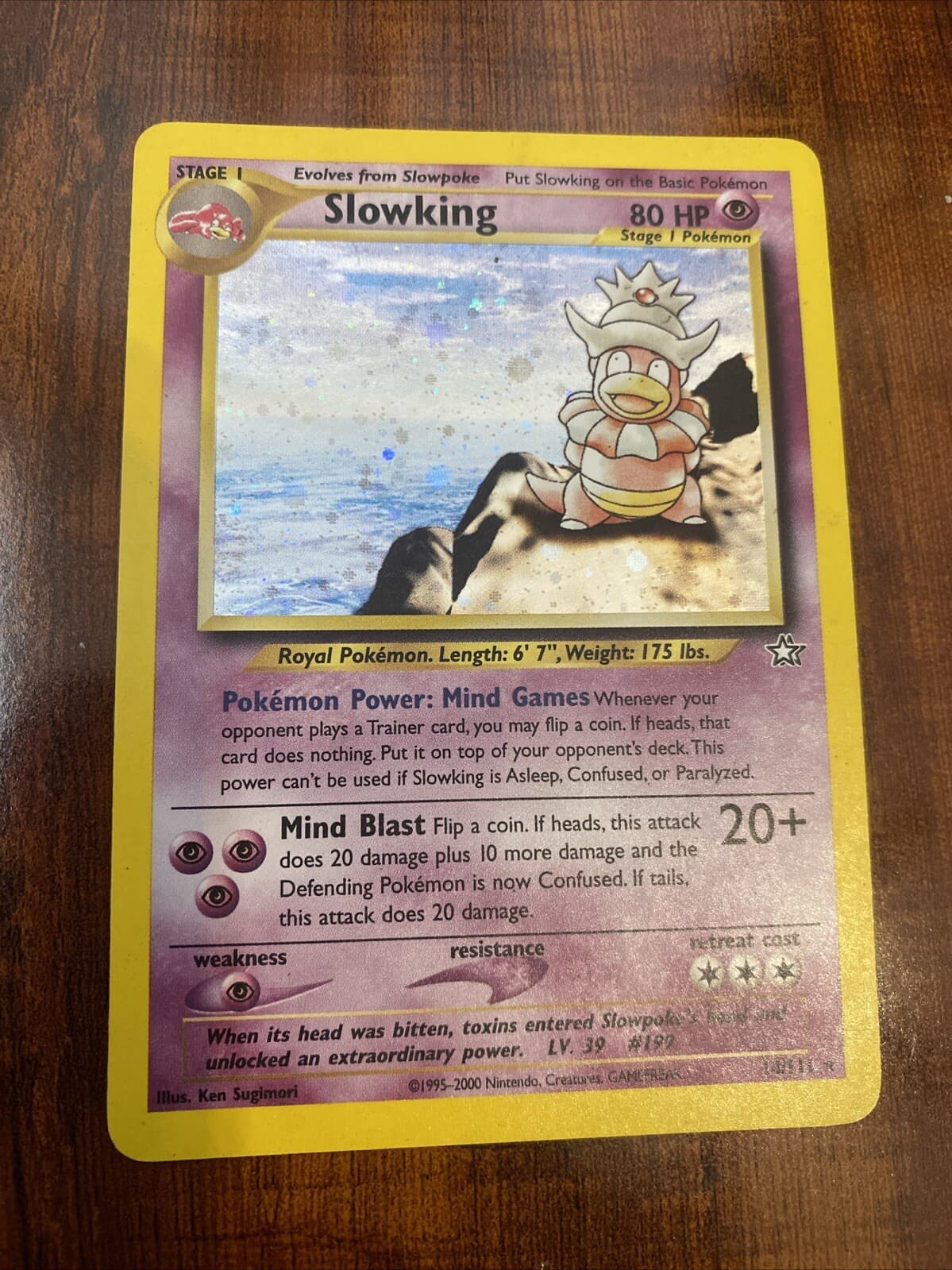 Pokemon Slowking Neo Genesis 14/111 Unlimited Holo Rare MP/HP
