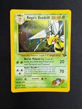 Pokemon Koga's Beedrill 9/132 Gym Challenge Rare Holo Unlimited Wizards ENG