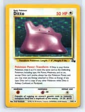 Ditto Fossil Holo #3/62 Unlimited English Pokemon Card - MP