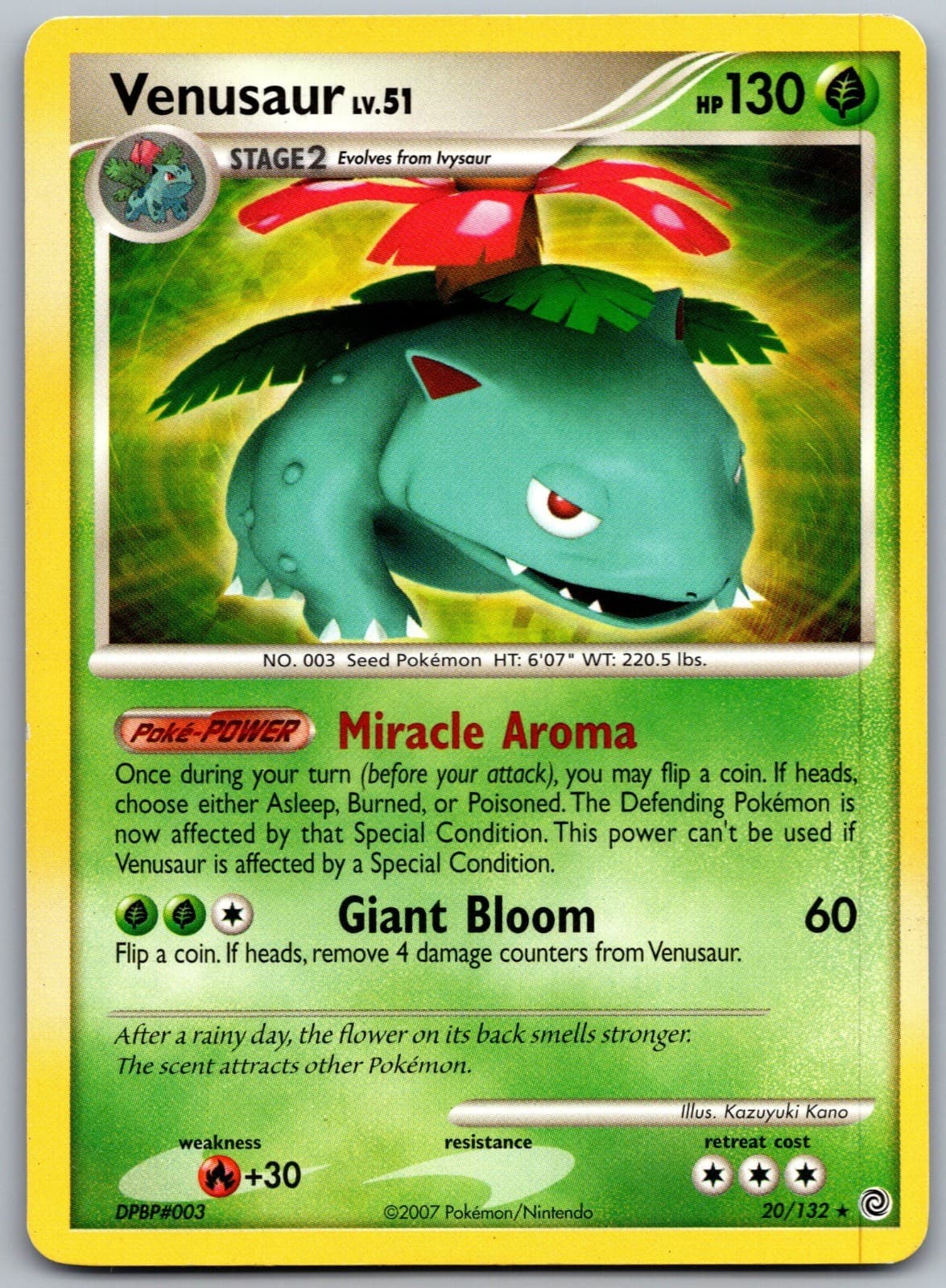 Venusaur Secret Wonders 20/132 Holo Rare HP Pokemon TCG
