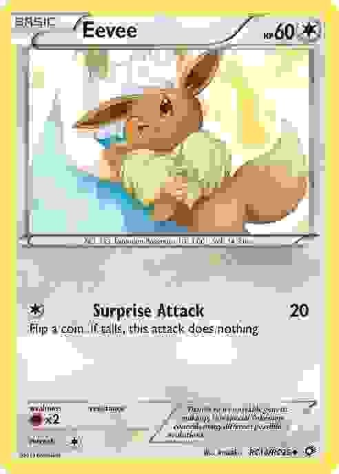 Eevee - RC14/RC25 - Pokemon Legendary Treasures Radiant Collection Card LP