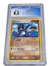 Swampert 27/100 EX Crystal Guardians - Earth Shower Holo CGC 8.5 NM/Mint+ 5261