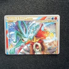Suicune & Entei LEGEND 94/95 LEGEND HGSS Unleashed Pokemon Holo LP (Top)