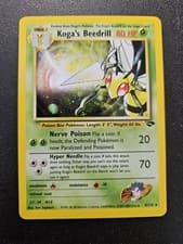 Pokemon Gym Challenge Koga's Beedrill Holo Rare 9/132 NEAR MINT