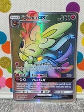 Pokémon Sylveon GX 158/145 SM-Guardians Rising Secret Rare Holo Full Art 200HP