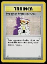 Pokemon Card Base Set Shadowless Impostor Professor Oak 73/102 Rare