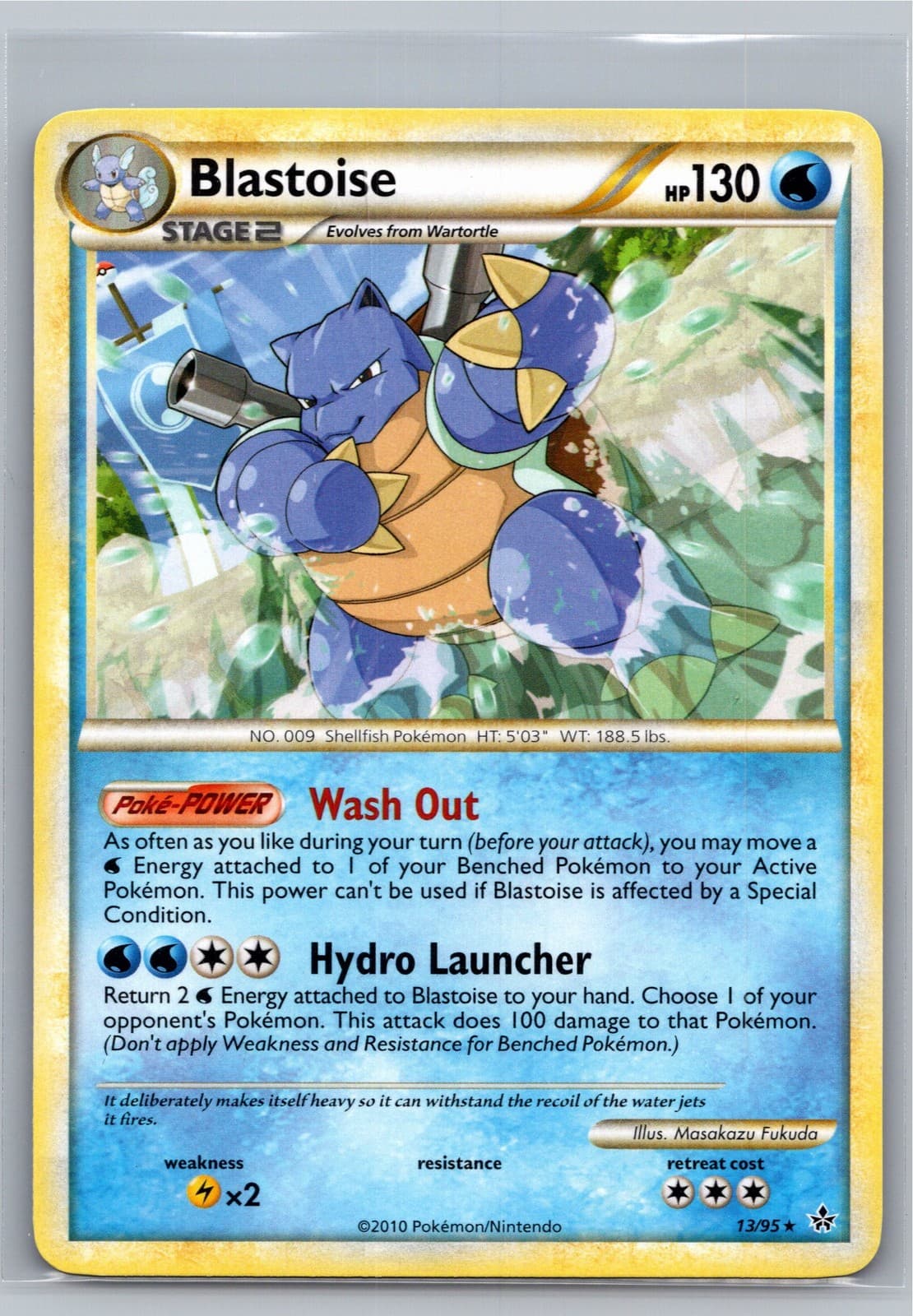 Unleashed #13/95 Blastoise Non Holo Rare MP