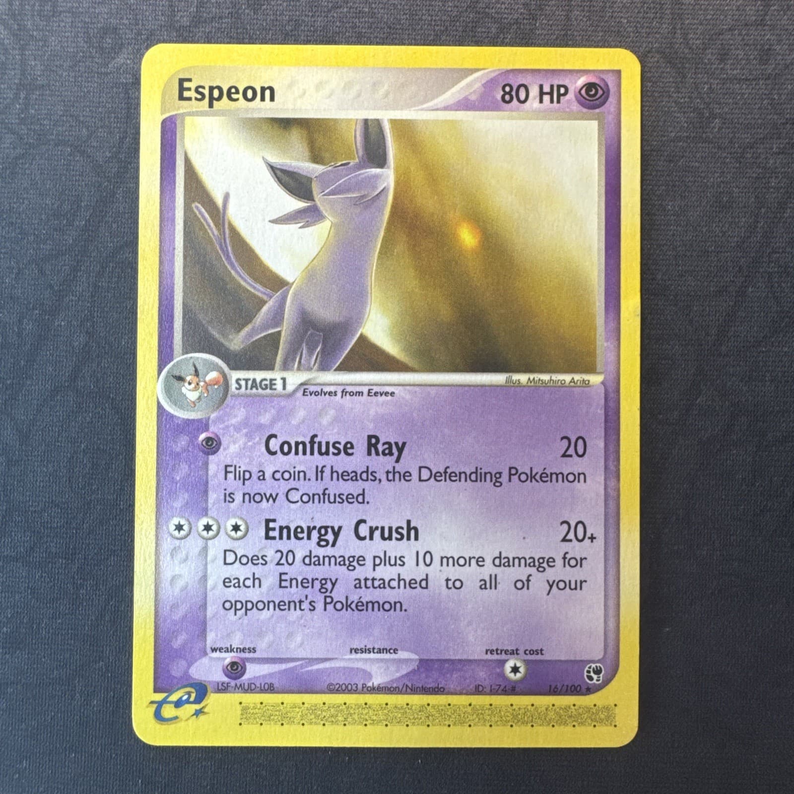 Espeon 16/100 EX Sandstorm Rare Pokemon