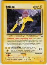 Pokemon TCG Raikou (22) Rare Neo Revelation 22/64