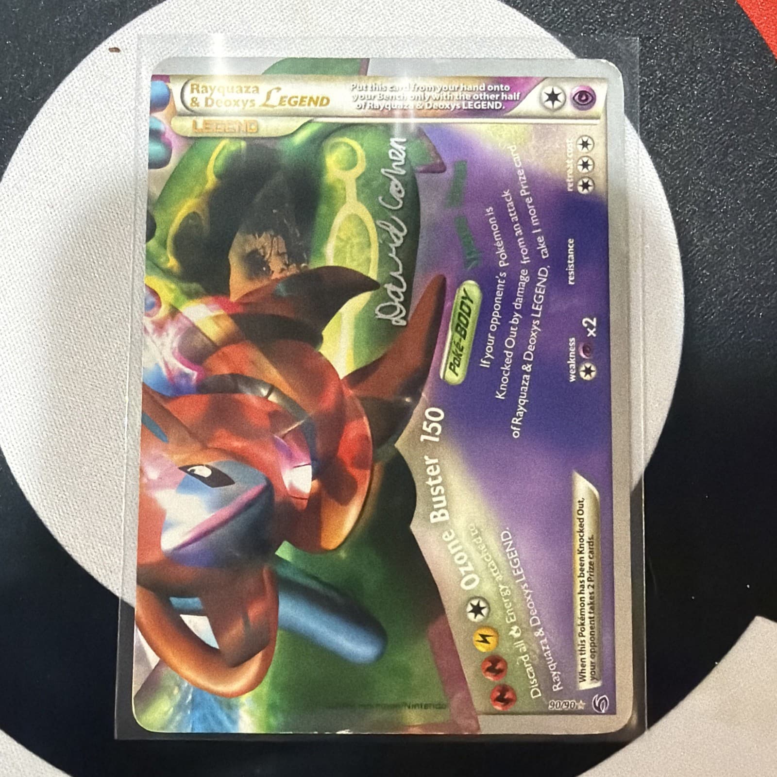Rayquaza & Deoxys Legend (Bottom) 90/90 Undaunted Holo