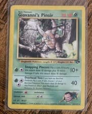 2000 POKEMON GYM CHALLENGE GIOVANNI'S PINSIR CARD 24/132 BASIC 70 HP