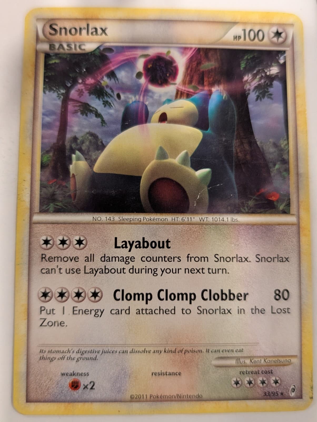 Snorlax 33/95 - Call of Legends Set Pokemon Card