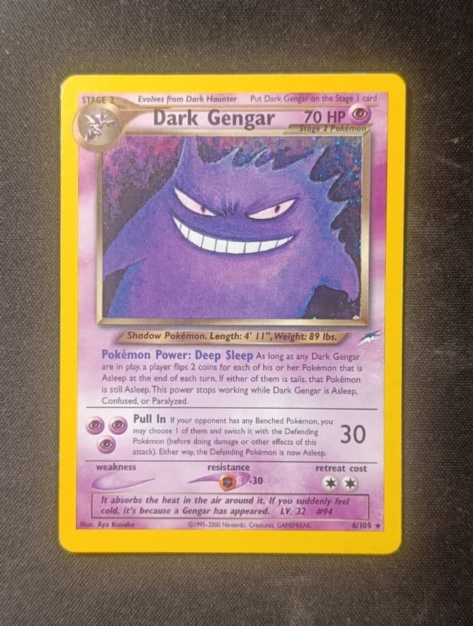 Pokemon Dark Gengar 6/105 Neo Destiny - Holo Rare ENG WOTC Kusube Iconic