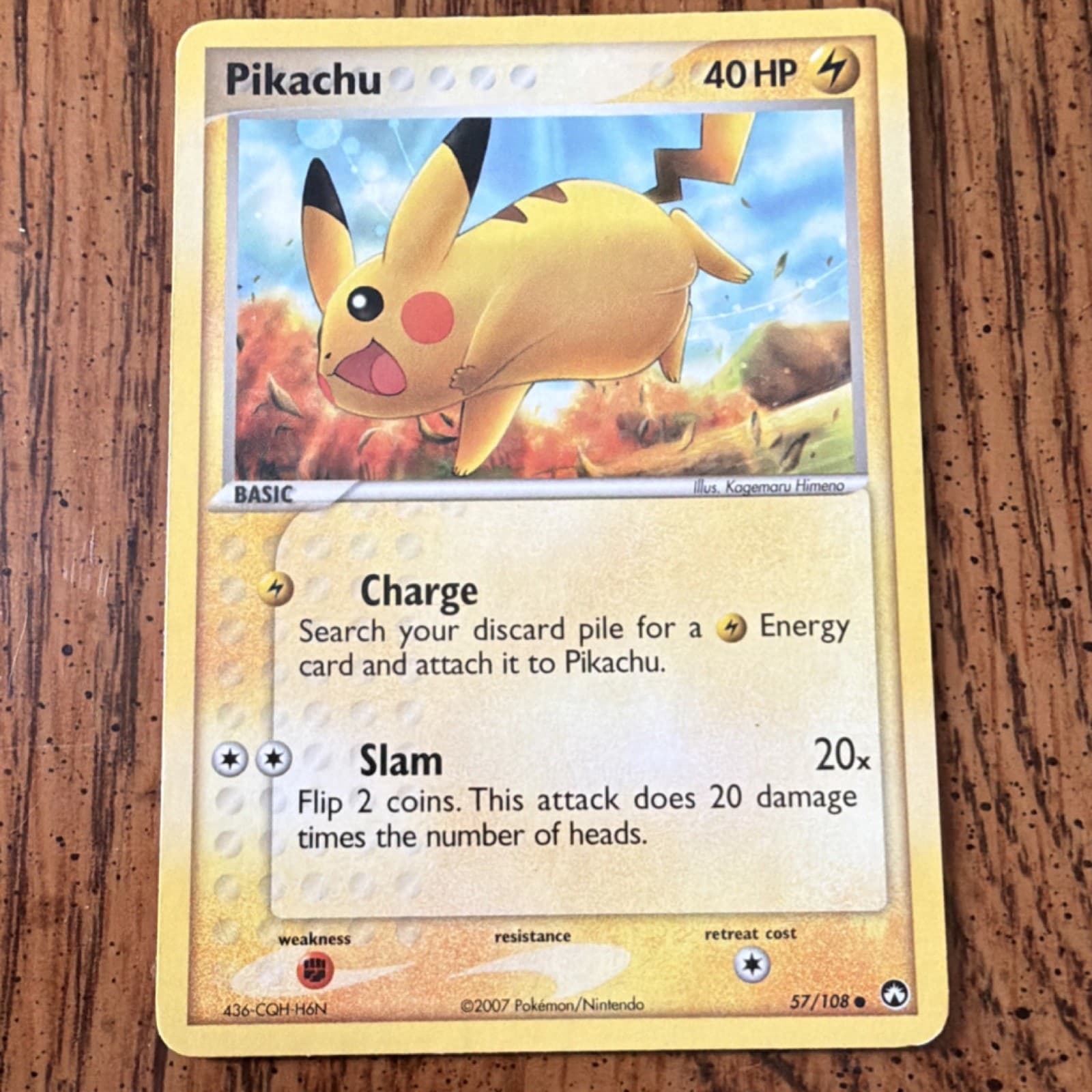 Pikachu 57/108 Power Keepers Unlimited Pokemon TCG VLP