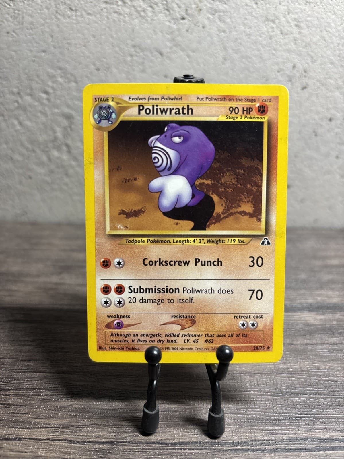 Poliwrath 28/75 Neo Discovery Regular Rare-Nintendo-Pokemon TCG-Fast Shipping!!