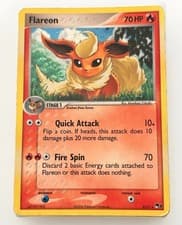 Vintage Pokemon TCG Flareon POP Series 3 2/17 Holo Promo 70 MP 2006 English