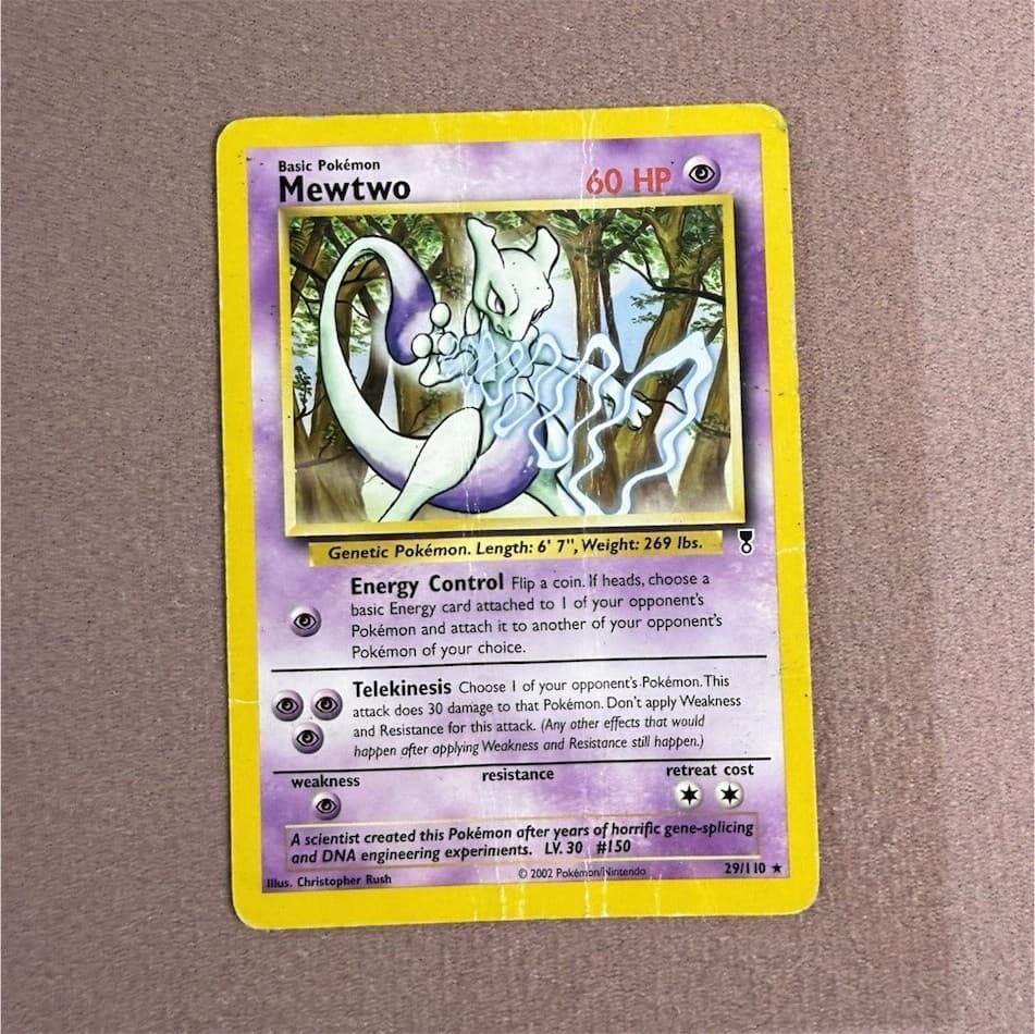 Pokémon Mewtwo 29/110 Legendary Collection Rare Regular 60 HP English Card
