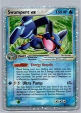 Swampert ex 98/100 Holo EX Rare Crystal Guardians Pokemon Moderately Played