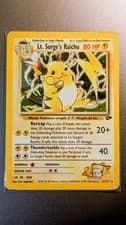 Pokemon TCG LT. SURGE'S RAICHU 11/132 HOLO Gym Challenge - ENG