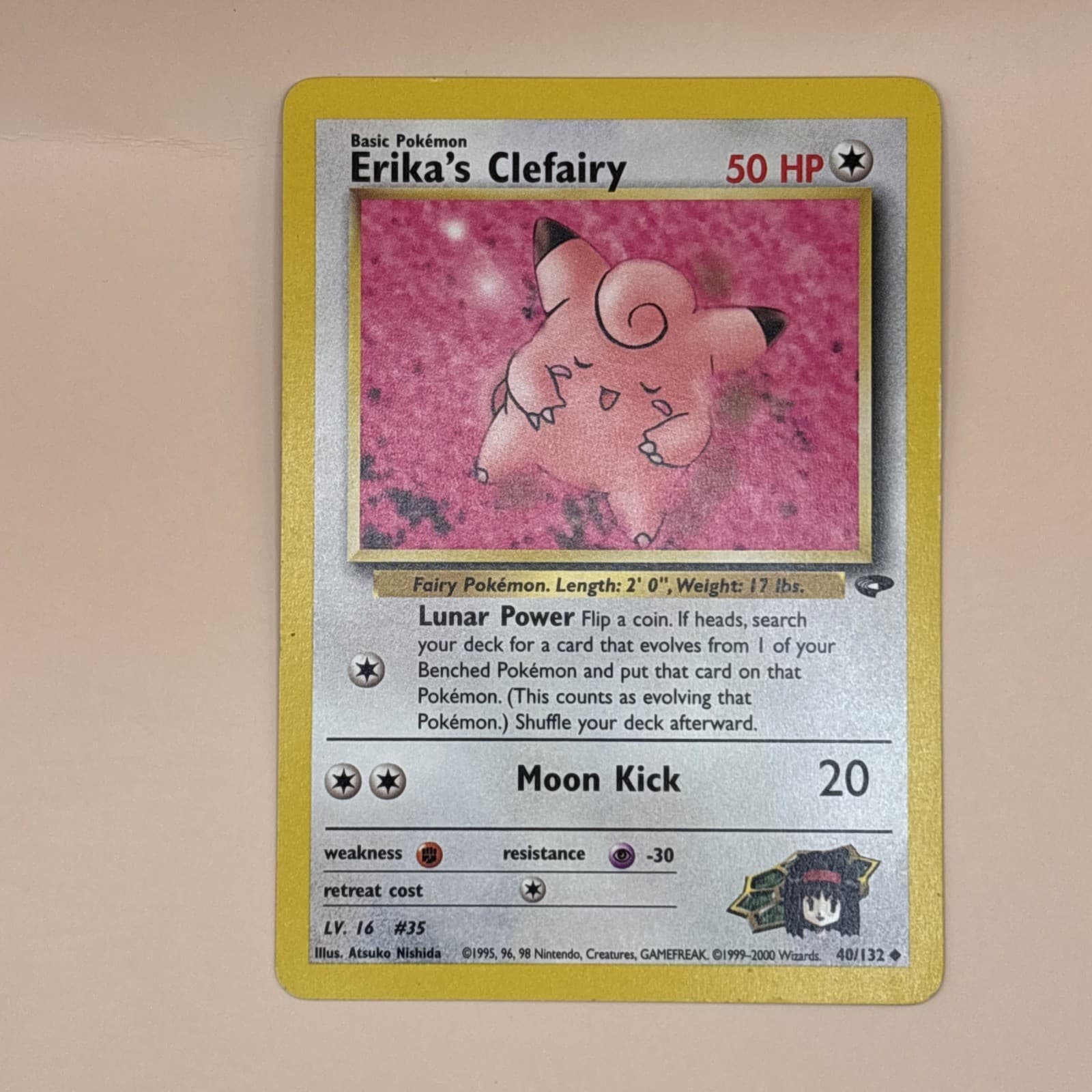 Erika's Clefairy 40/132 Gym Challenge Regular