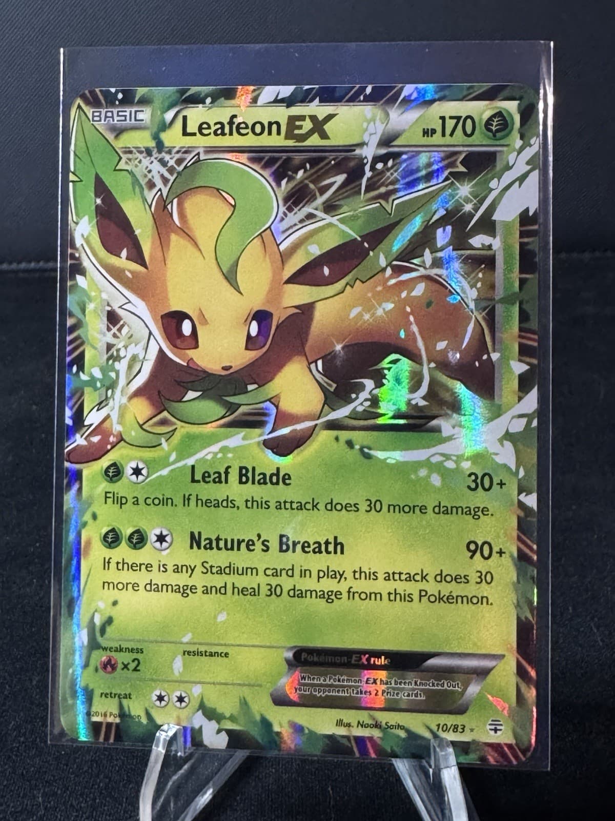2016 Pokémon XY Generations Leafeon EX 10/83