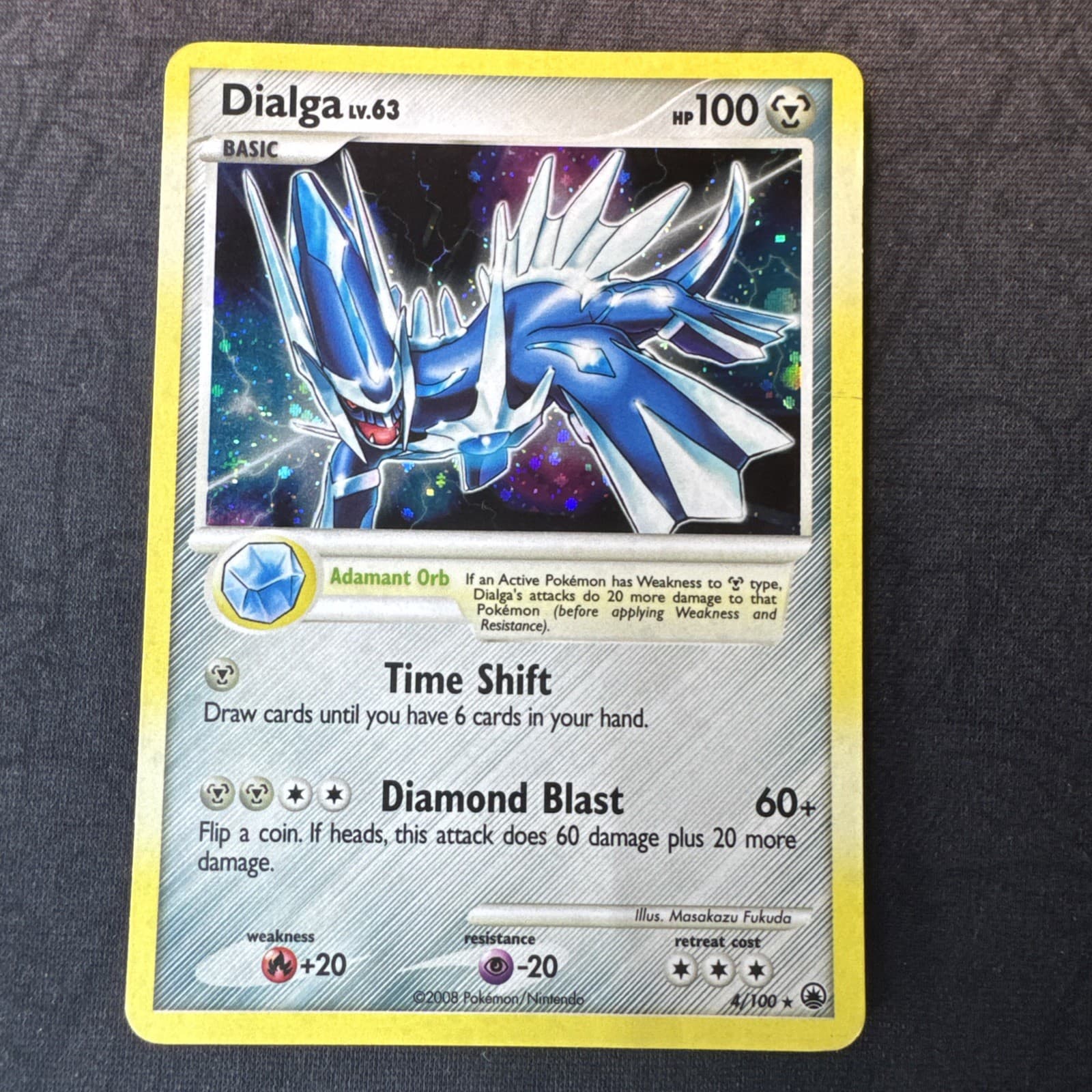 Dialga 4/100 Majestic Dawn Holo Pokemon