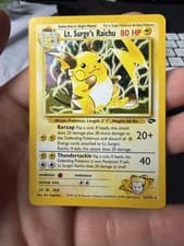 Pokemon 2000 Gym Challenge 11/132 Lt. Surge's Raichu Holo Rare MP