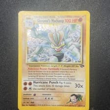 Giovanni's Machamp 6/132 Gym Challenge Holo