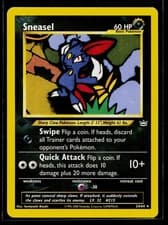 Sneasel 1st Edition Rare Neo Revelation 24/64 LP