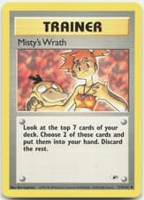 Misty's Wrath Uncommon Gym Heroes G1 Trainer Unlimited 114/132 2000 NM