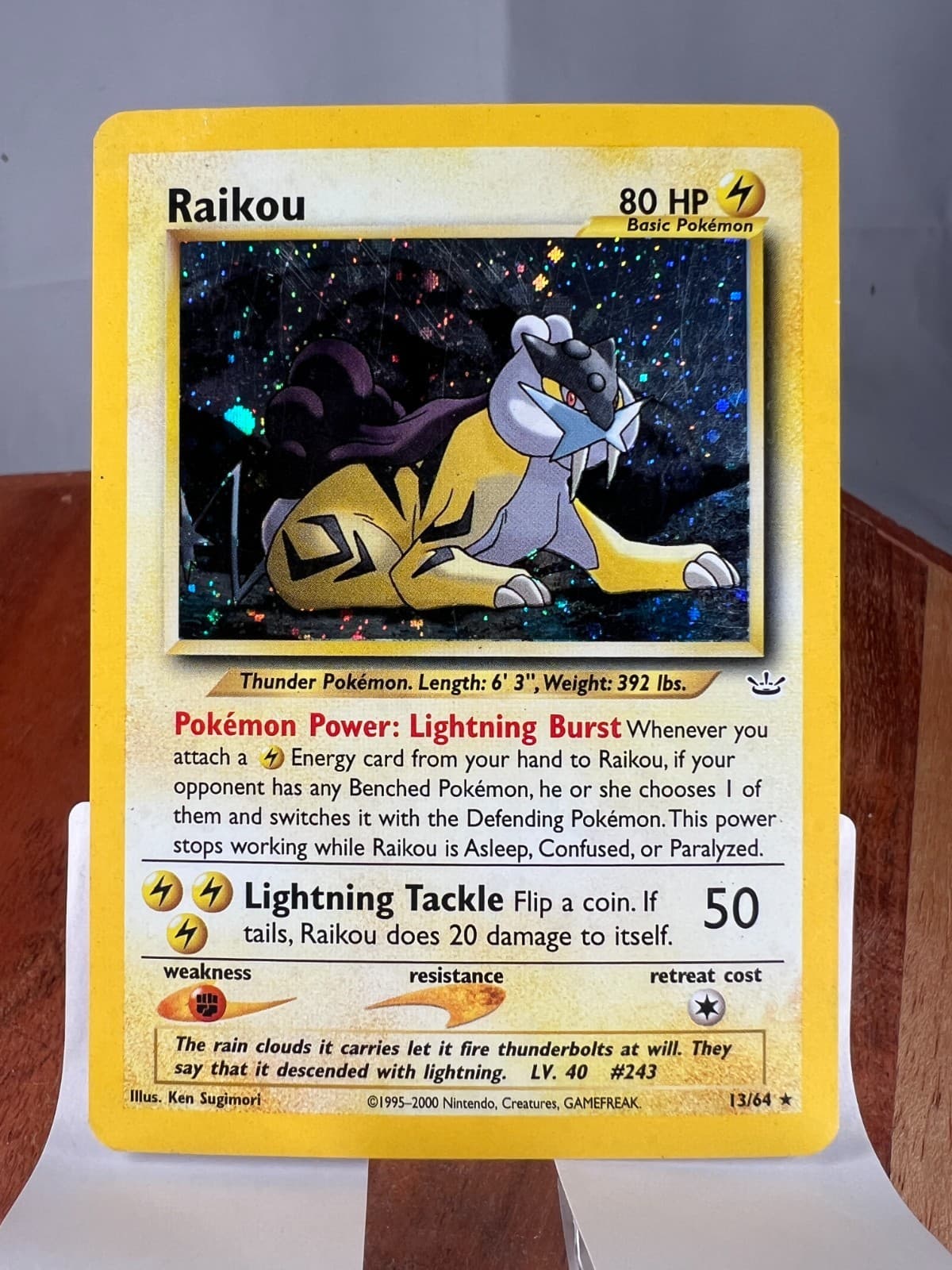 Raikou 13/64 Neo Revelation Double Holo Error