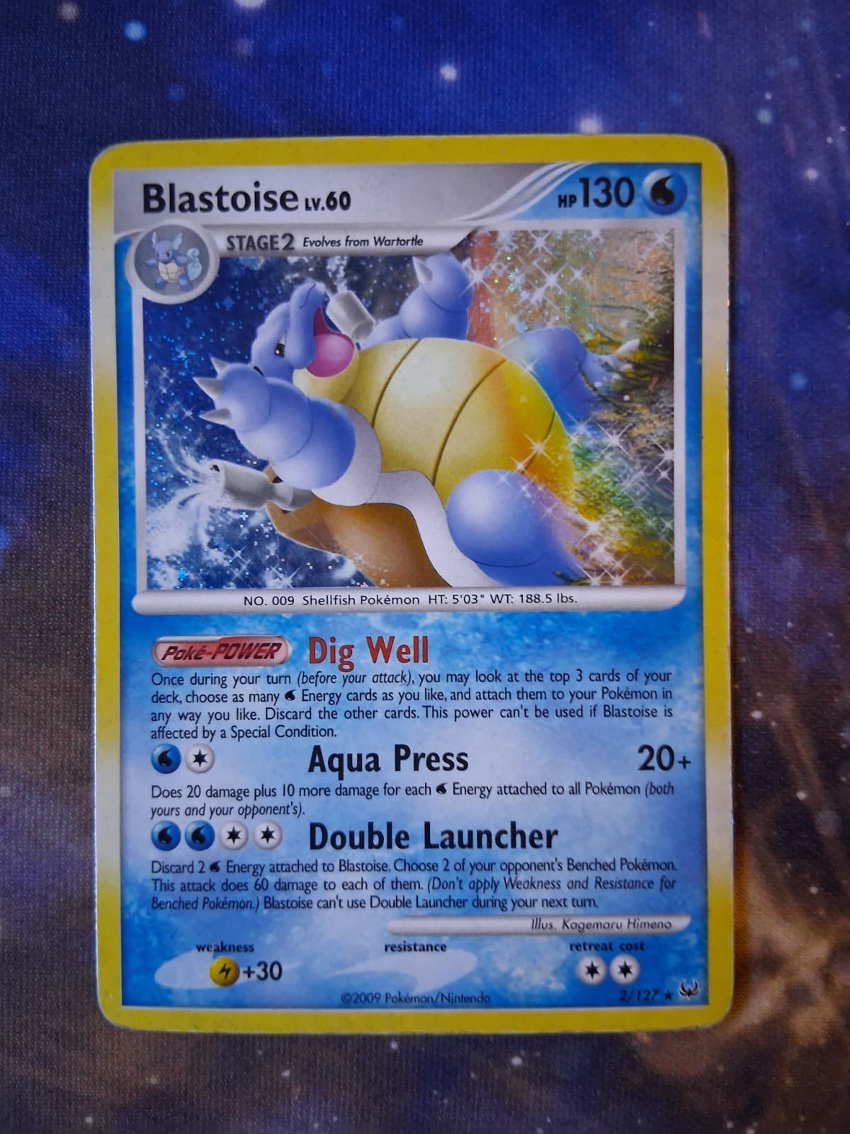 Blastoise 2/127 Platinum Holo (DMG)