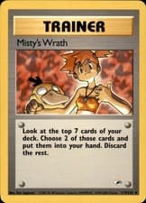 Misty's Wrath 114/132 Regular Gym Heroes NM Pokémon TCG Any 3 Free Ship