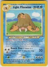 Light Piloswine Rare Neo Destiny 026/105