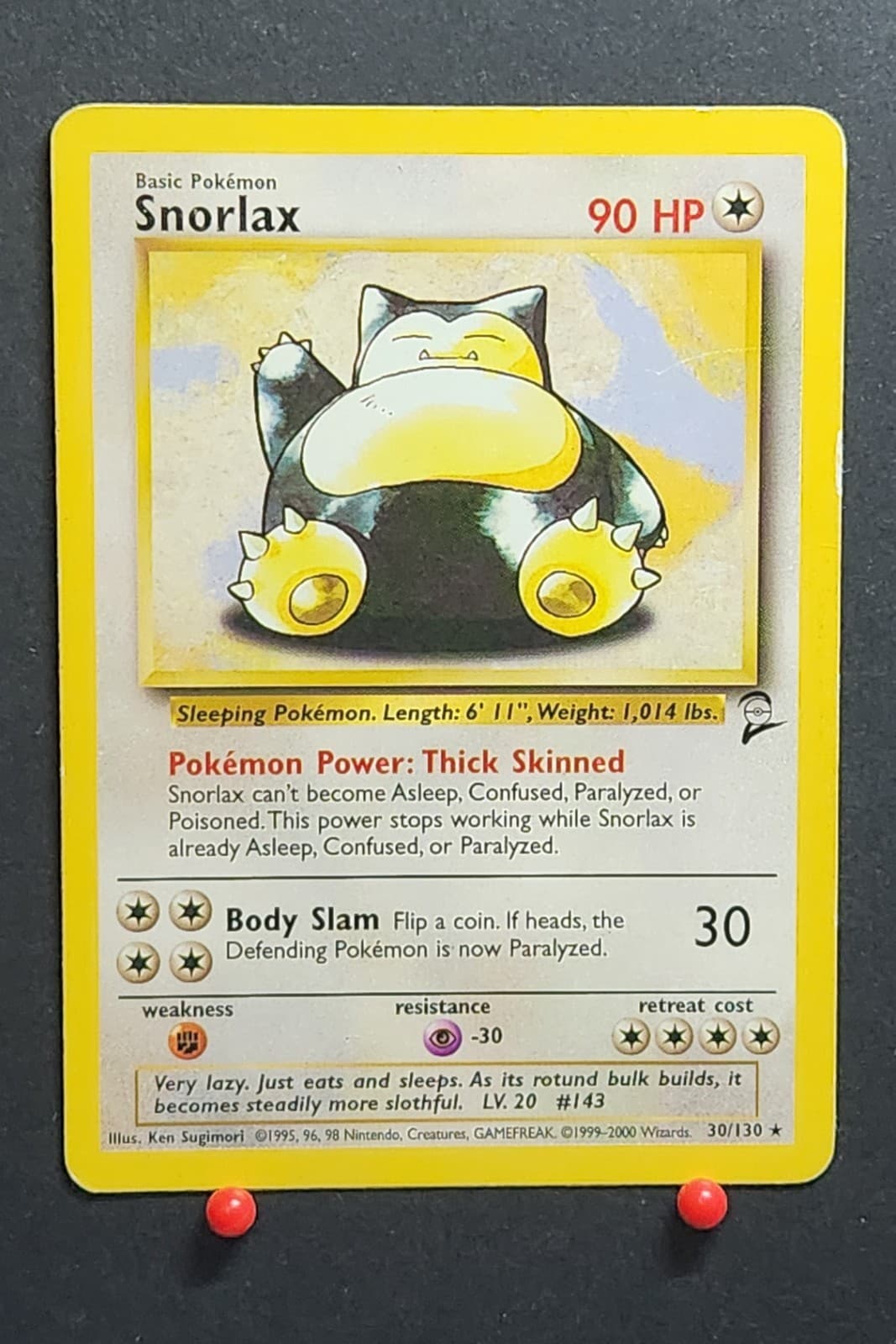 Snorlax 030/130 Pokemon Base Set 2 Regular