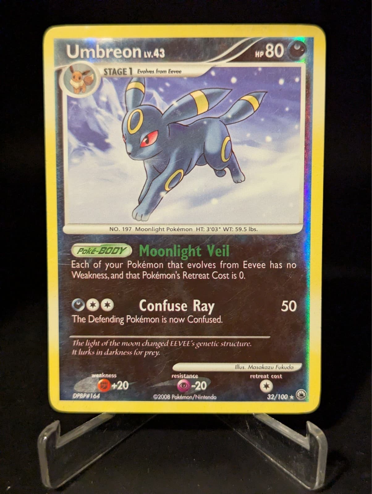 Umbreon - 32/100 - Majestic Dawn Reverse Holo - MP/HP - Pokemon - Read Desc.