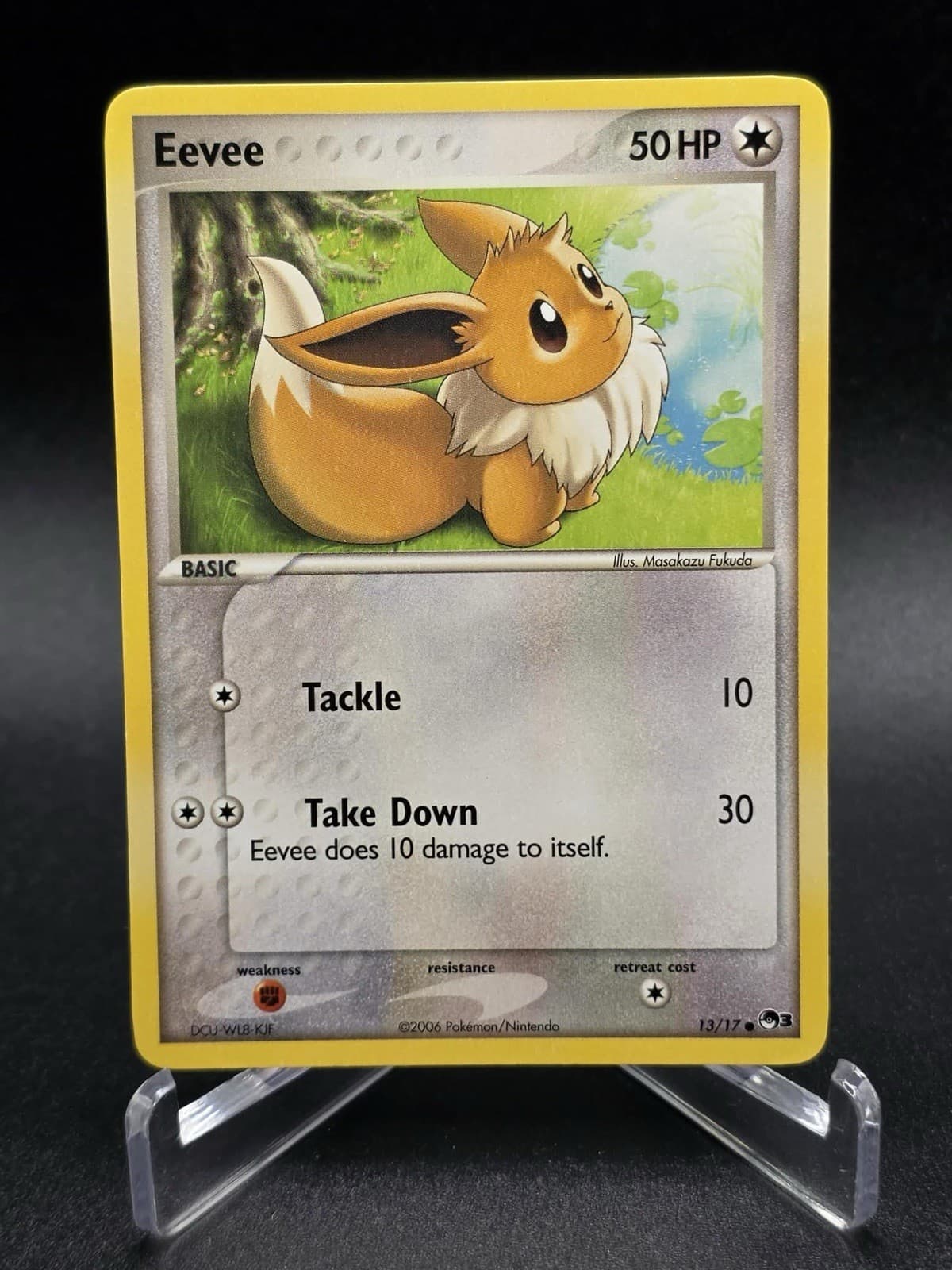 Eevee 13/17 Non-Holo Card Pop Series 3 NM Pokemon Card