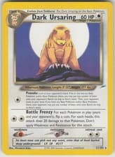 Pokemon TCG Dark Ursaring Rare Neo Destiny 021/105