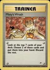 Pokemon Gym Heroes Uncommon Misty's Wrath 114/132 - Near Mint (NM)