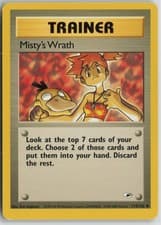 Misty's Wrath 114/132 Uncommon Gym Heroes Pokemon Unlimited Lightly Played